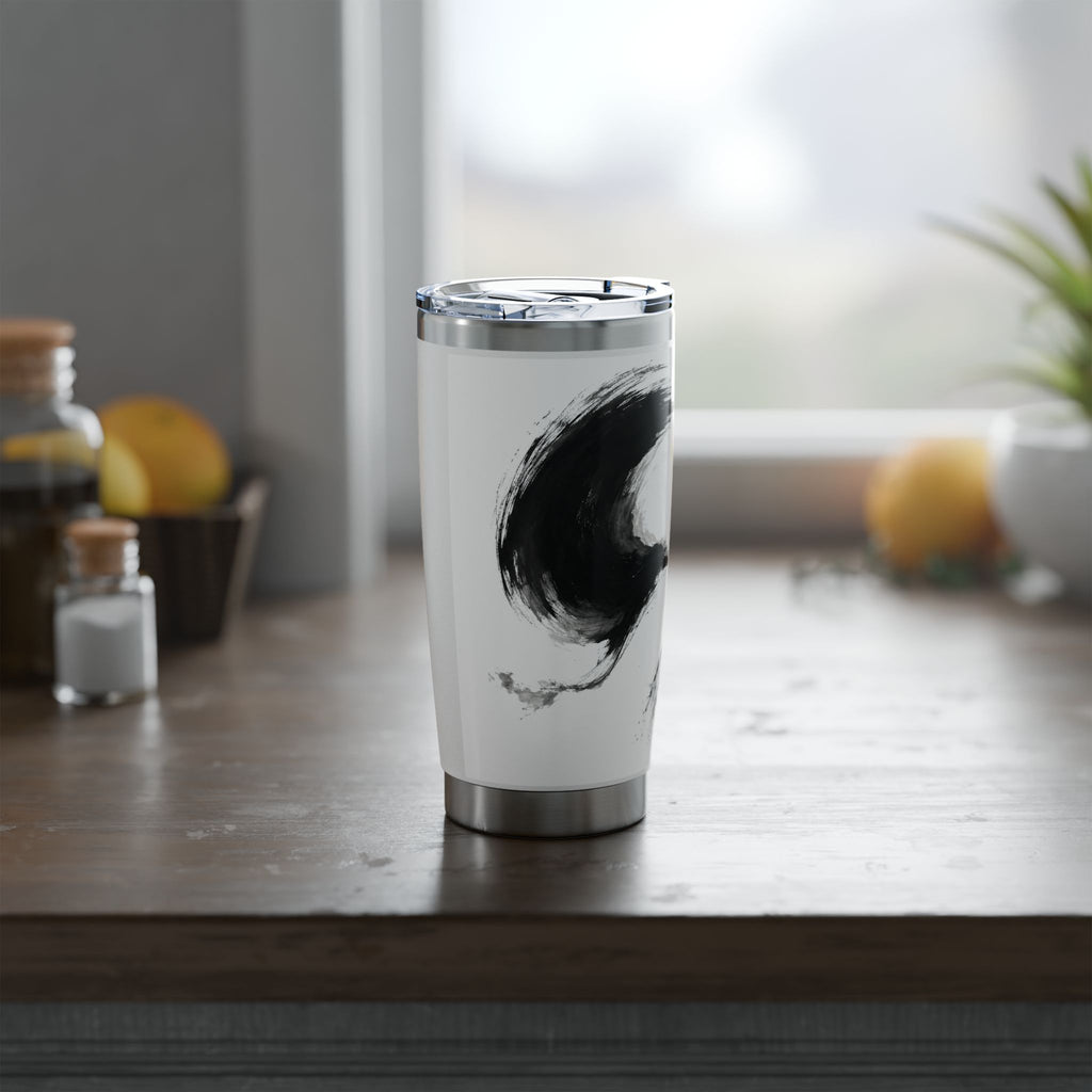 Travel Cup of Opposing Currents - Original Abstract Ink Art by Xuan Printify