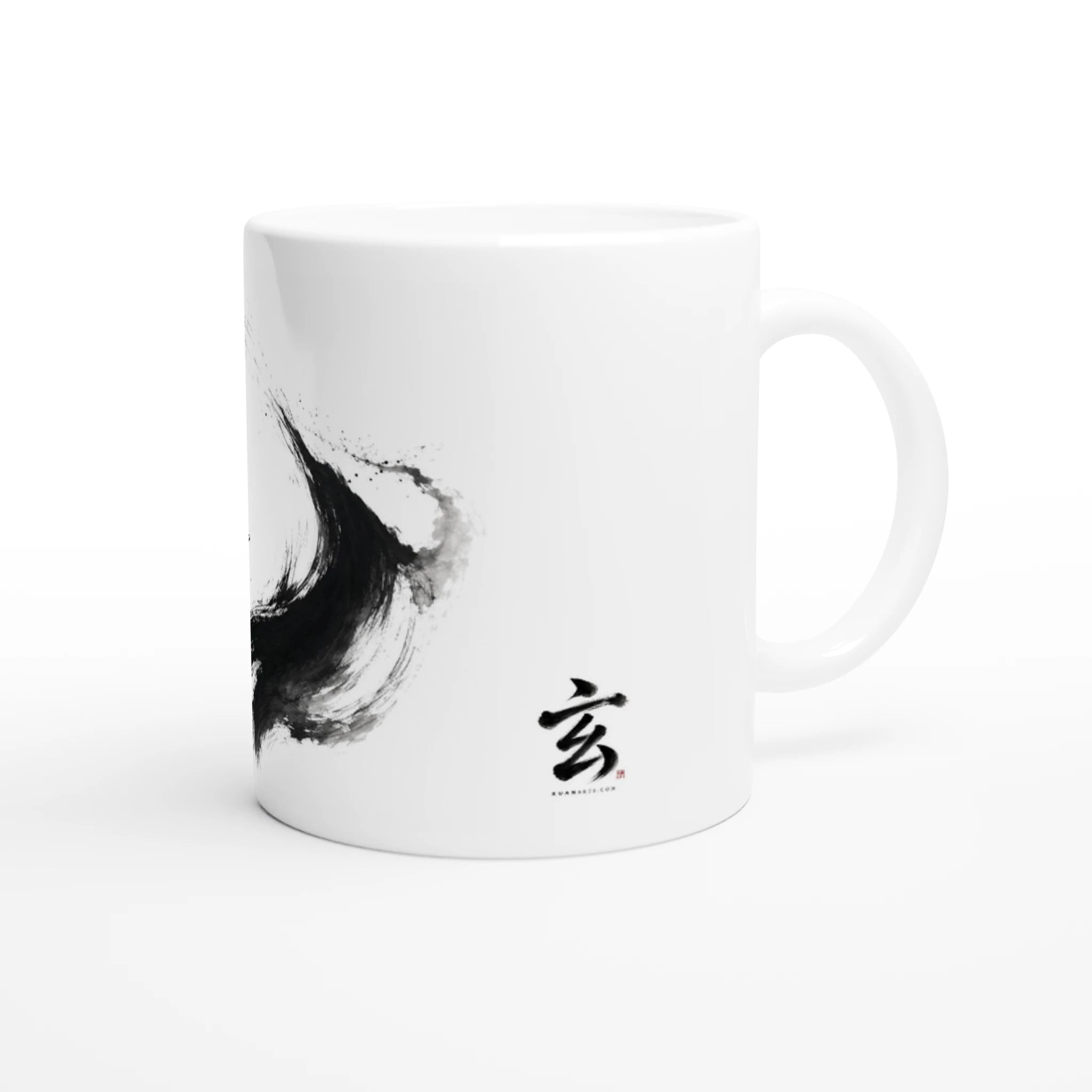 Opposing Currents Ink Wash Art Mug Xuan Arts