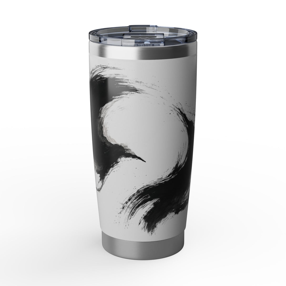 Travel Cup of Opposing Currents - Original Abstract Ink Art by Xuan Printify